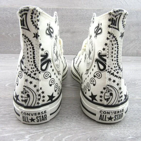 Converse Chuck Taylor All Star HI Paisley Sneakers Womens Size 8.5 NEW - Picture 8 of 16